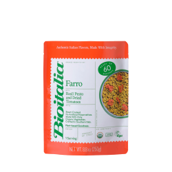 Farro with Basil Pesto and Dried Tomatoes